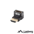 Ficha Adaptadora Hdmi Macho / Fêmea 8K Angular 90º Lanberg - Tauu.pt