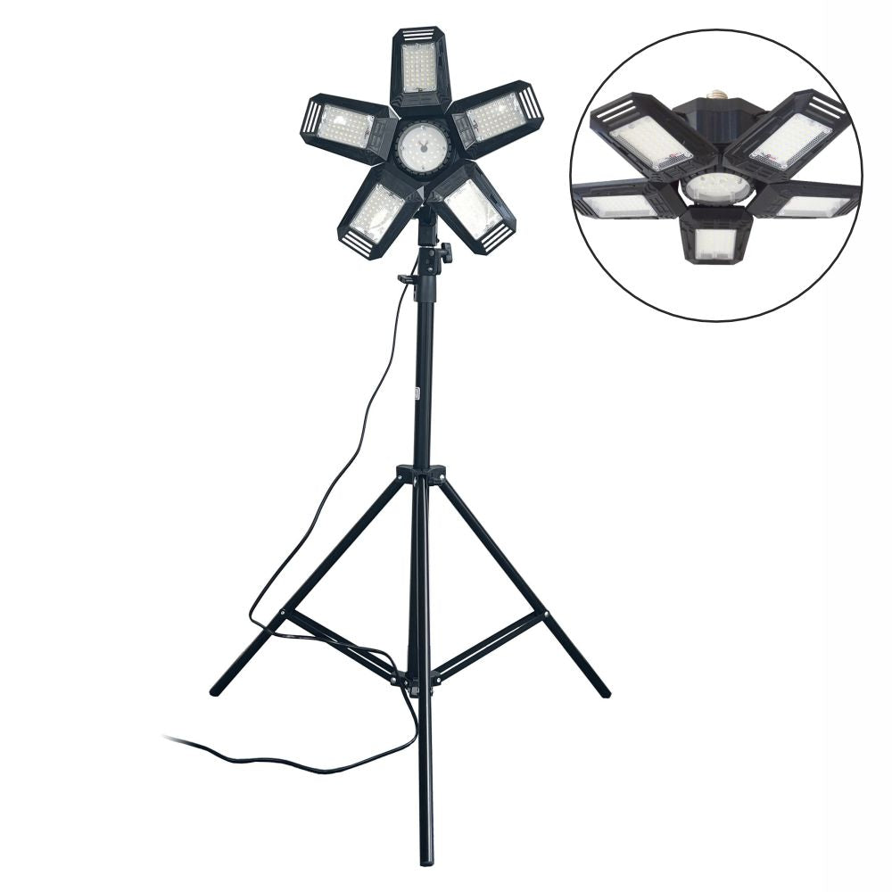 Foco Led C/ 5 Paineis Ajustáveis 55W 6500K Ip20 C/ Tripé - Tauu,pt