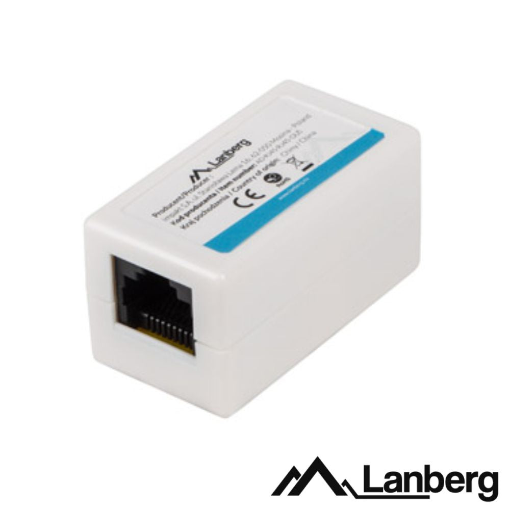 Ficha Adaptadora Rj45 Fêmea P/ Rj45 Fêmea Lanberg - Tauu.pt