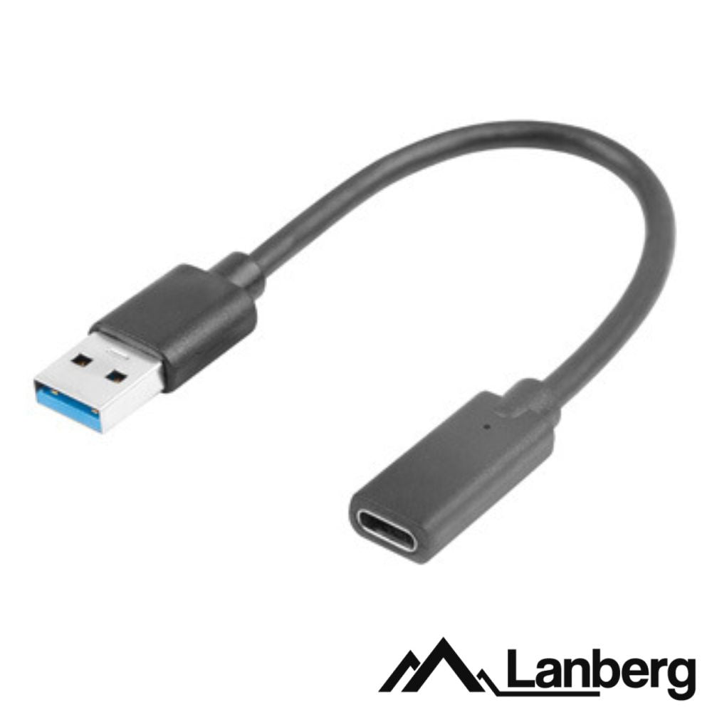 Cabo Adaptador Usb-C 3.1 Fêmea/Usb-A Macho 15Cm Otg Lanberg - Tauu.pt