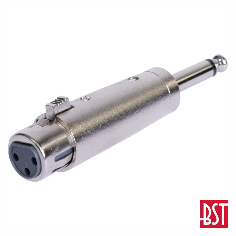 Ficha Adaptadora Xlr 3P Fêmea / Jack 6.35Mm Macho St Bst - Tauu.pt