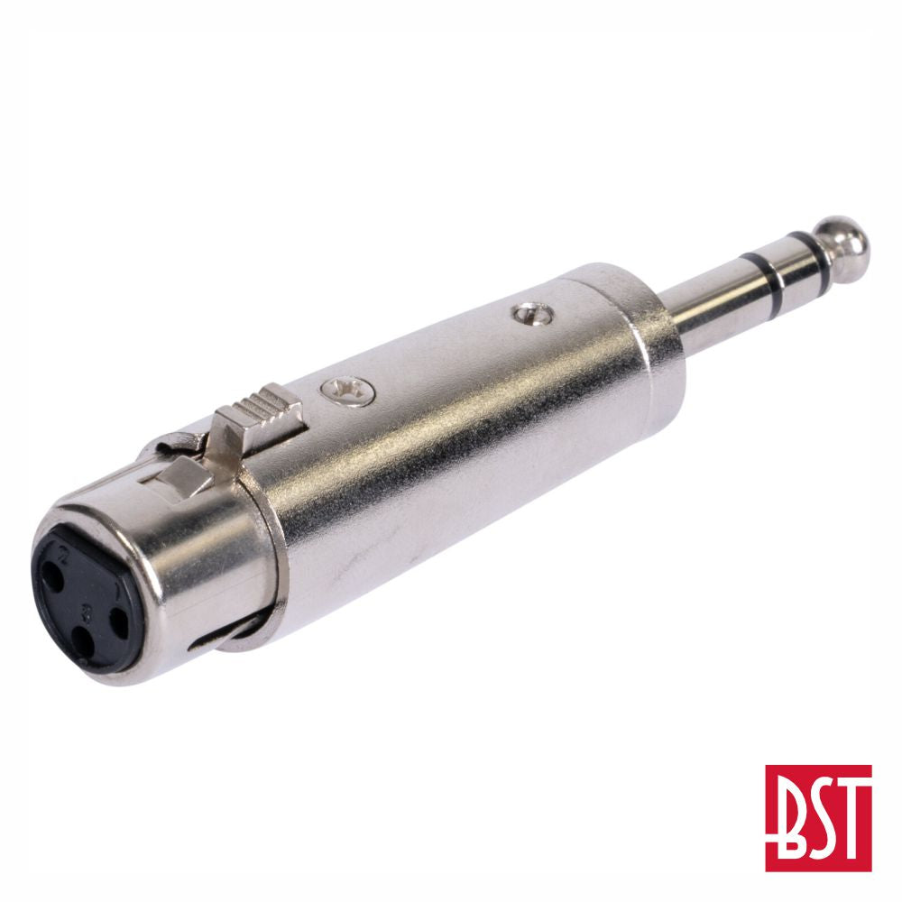 Ficha Adaptadora Xlr 3P Fêmea / Jack 6.35Mm Fêmea St Bst - Tauu.pt