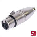 Ficha Adaptadora Xlr 3P Fêmea / Rca Fêmea Bst - Tauu.pt