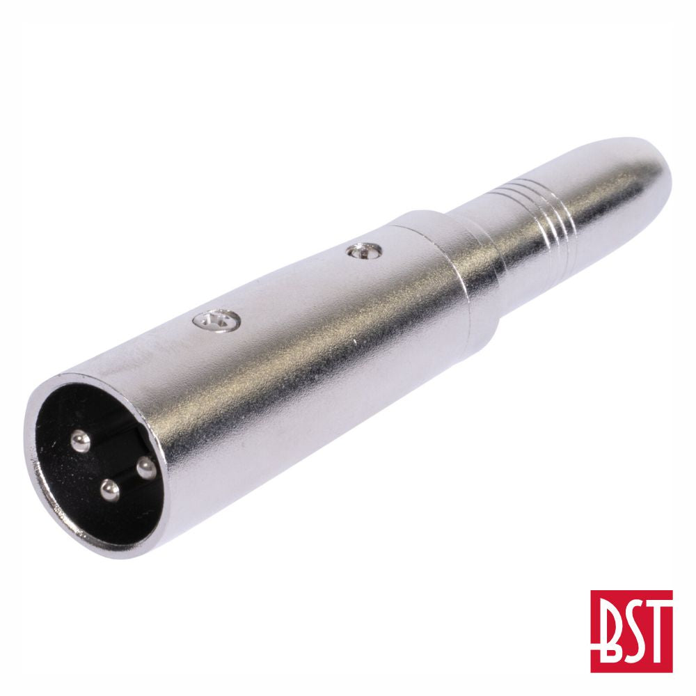 Ficha Adaptadora Xlr 3P Macho / Jack 6.35Mm Fêmea Mn Bst - Tauu.pt