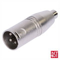 Ficha Adaptadora Xlr 3P Macho / Rca Fêmea Bst - Tauu.pt