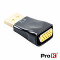 Ficha Adaptadora Displayport Macho / Vga Fêmea Prok - Tauu,pt