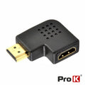 Ficha Adaptadora Hdmi Macho / Fêmea Ângular 90º Prok - Tauu,pt