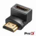 Ficha Adaptadora Hdmi Macho / Fêmea Angular 90º Prok - Tauu.pt
