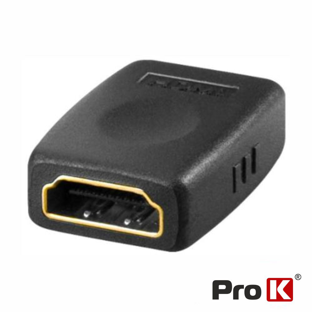 Ficha Adaptadora Hdmi Fêmea / Fêmea Dourada Prok - Tauu.pt