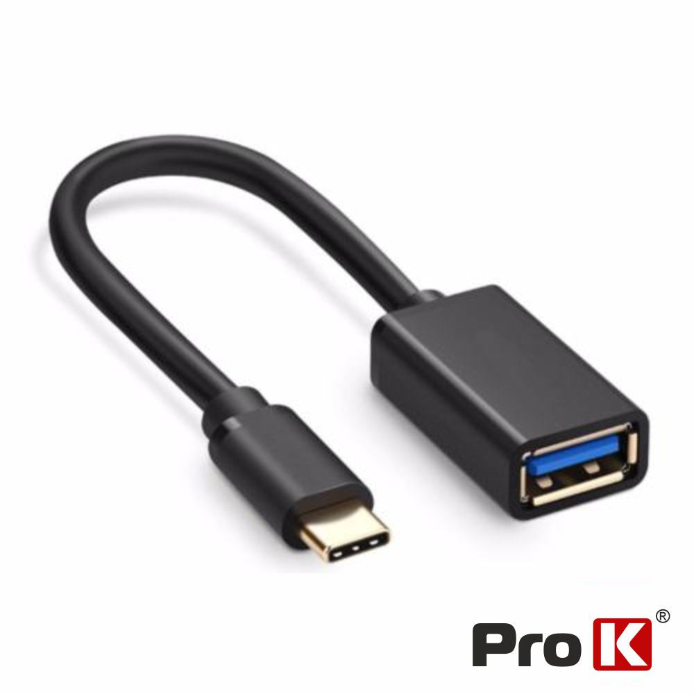 Cabo Adaptador Usb-C 3,0 Macho/Usb-A Fêmea Otg Prok - Tauu,pt