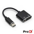 Adaptador Usb-C P/ Usb-C / Jack 3,5Mm Prok - Tauu,pt