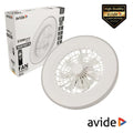 Ventoinha De Teto C/ Luz Led 2X24W 5200Lm C/ Comando Avide - Tauu,pt
