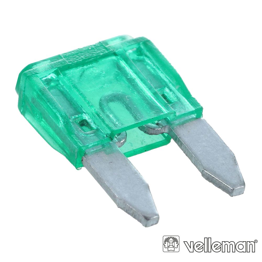 Fusível De Automóvel Mini 30A Verde Velleman - Tauu.pt