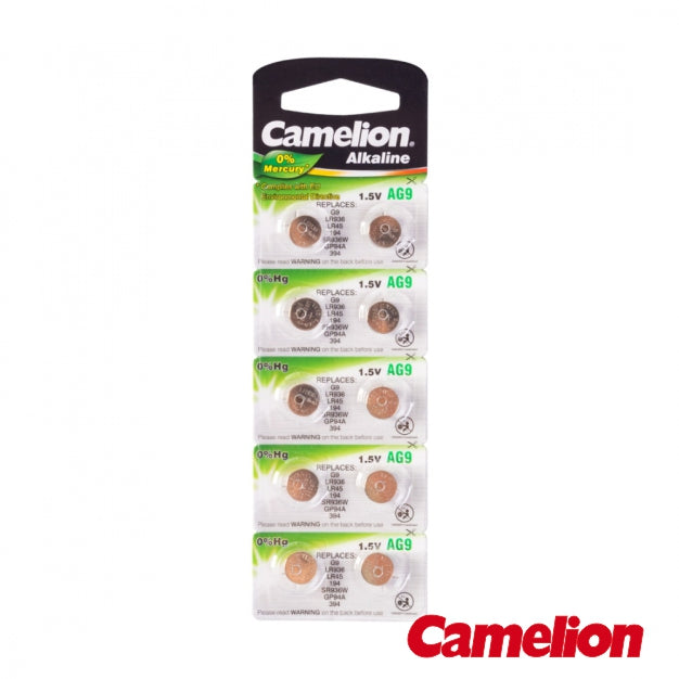 Pilha Botão Alcalina Ag9 / Lr936 1,5V 10X Blister Camelion - Tauu,pt