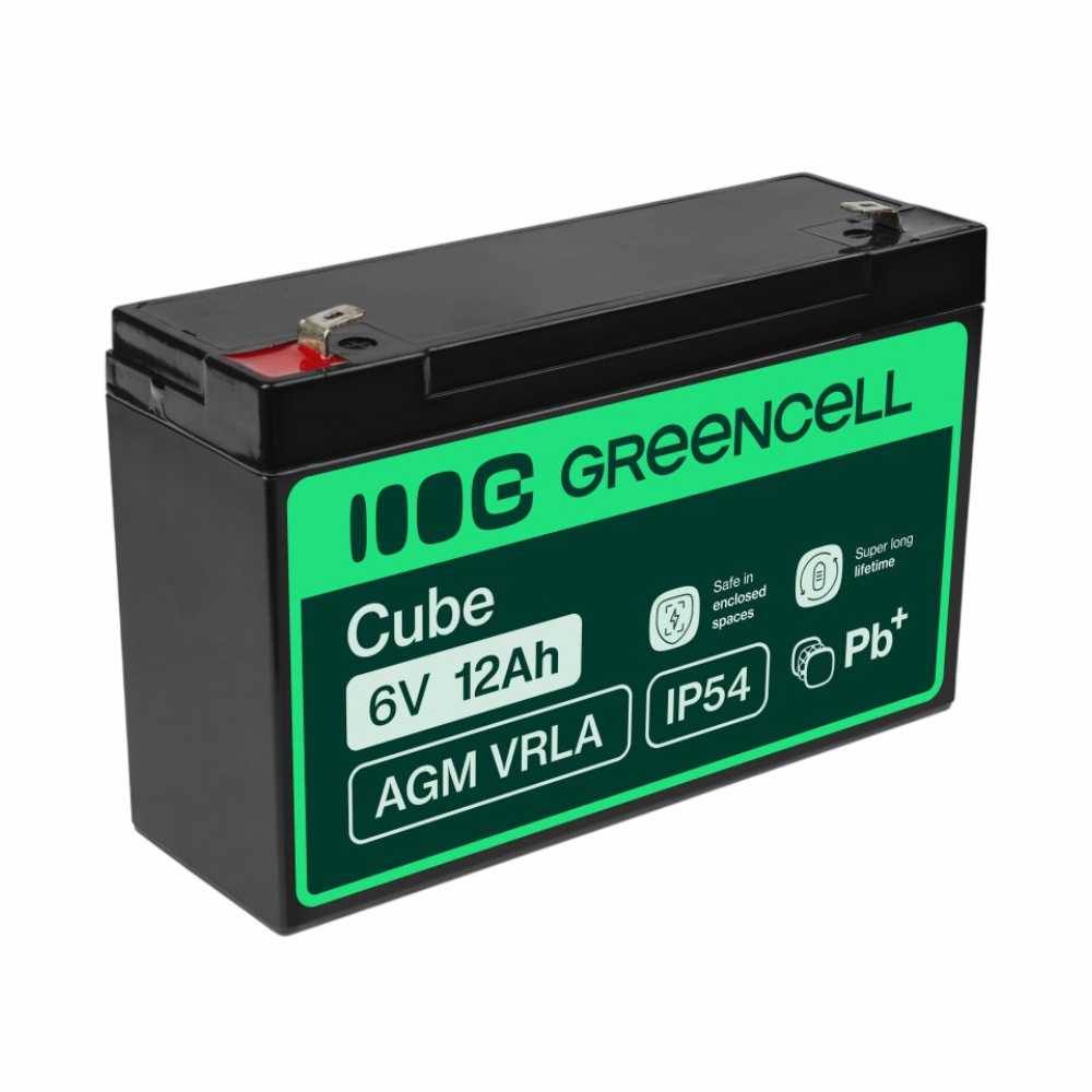 Bateria Chumbo Gel Agm 6V 12A Green Cell - Tauu,pt