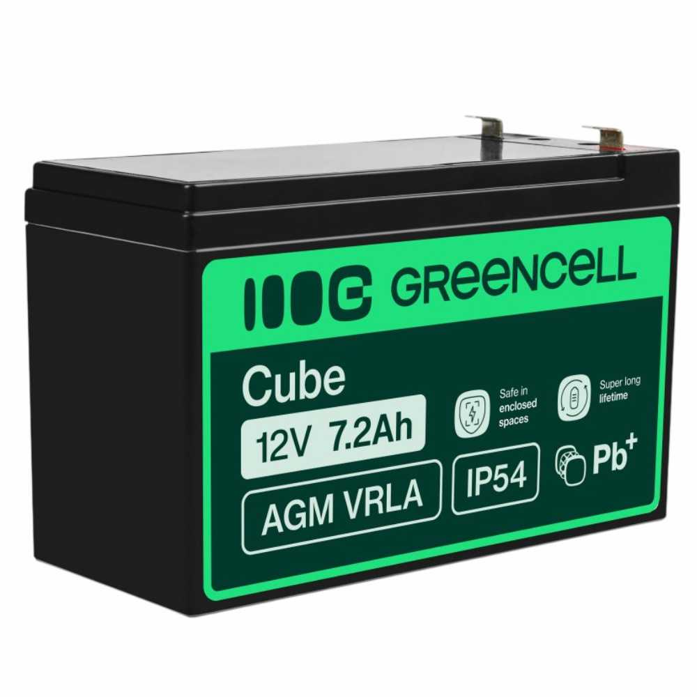 Bateria Chumbo Gel Agm 12V 7,2A Green Cell - Tauu,pt