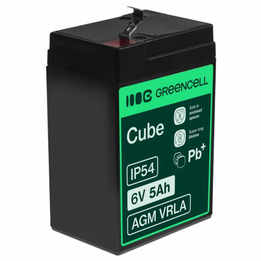 Bateria Chumbo Gel Agm 6V 5A Green Cell - Tauu,pt