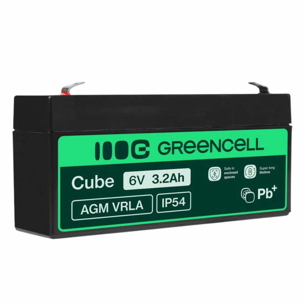 Bateria Chumbo Gel Agm 6V 3,3A Green Cell - Tauu,pt