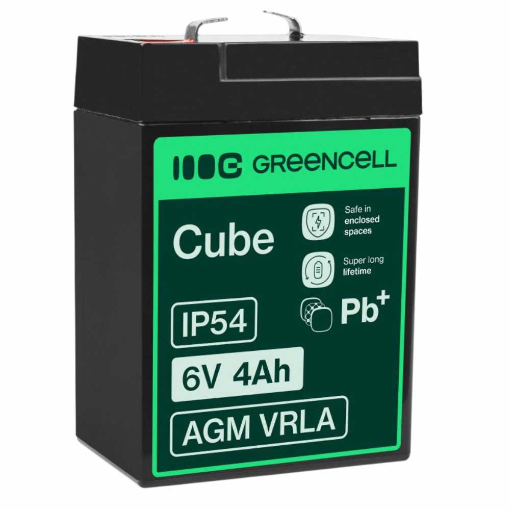 Bateria Chumbo Gel Agm 6V 4A Green Cell - Tauu,pt