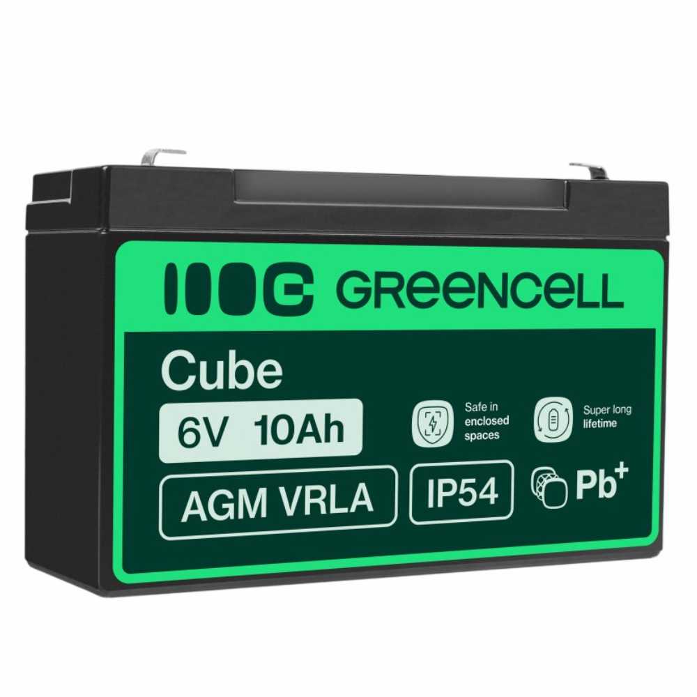 Bateria Chumbo Gel Agm 6V 10A Green Cell - Tauu,pt