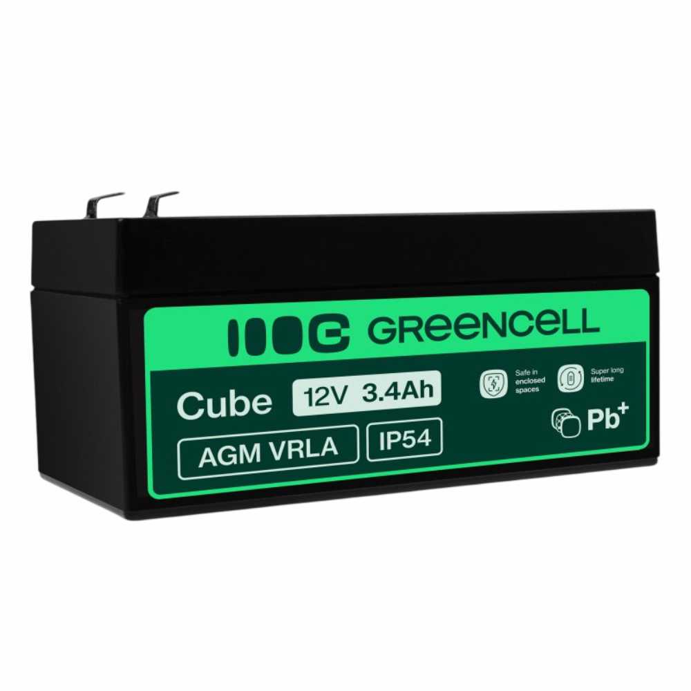 Bateria Chumbo Gel Agm 12V 3,4A Green Cell - Tauu,pt