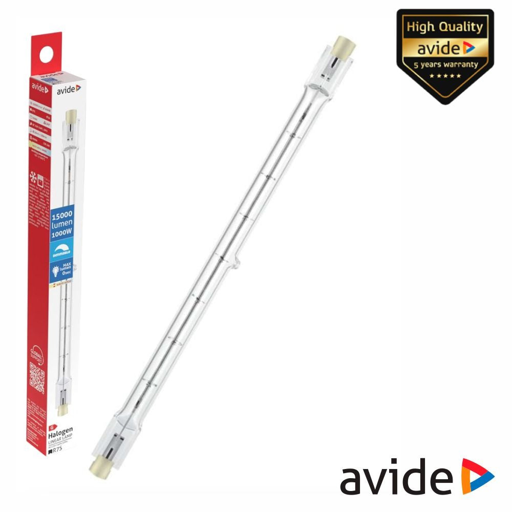 Lâmpada R7S 1000W 189Mm 300°C Avide - Tauu.pt