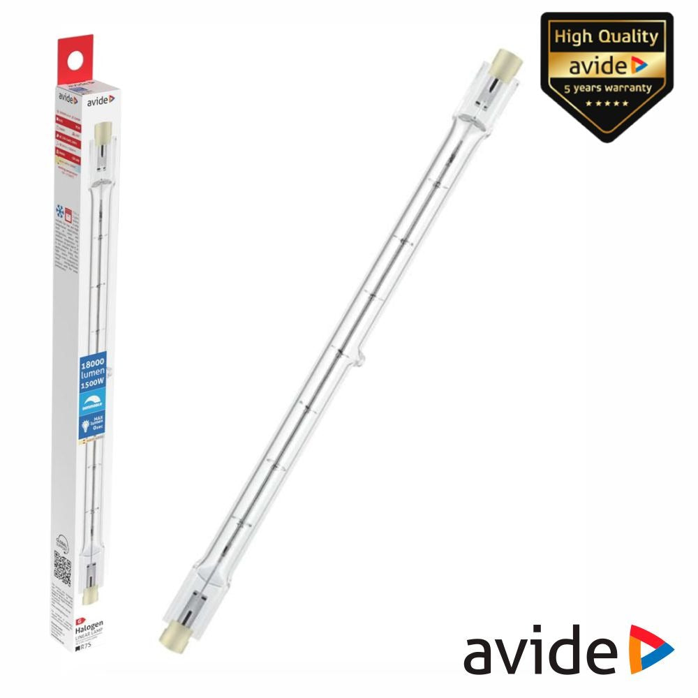 Lâmpada R7S 1000W 254Mm 1500W 300°C Avide - Tauu.pt