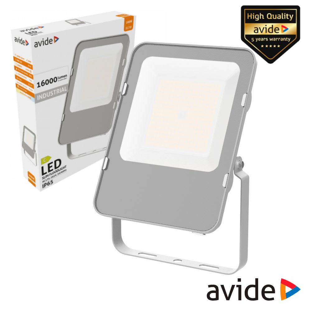 Foco Led Industrial 100W 230V 4000K 16000Lm Cinza Ip65 Avide - Tauu.pt