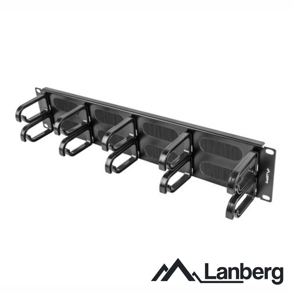 Painel Gestão De Cabos 19" 2U C/ Escova 10 Suportes Lanberg - Tauu.pt