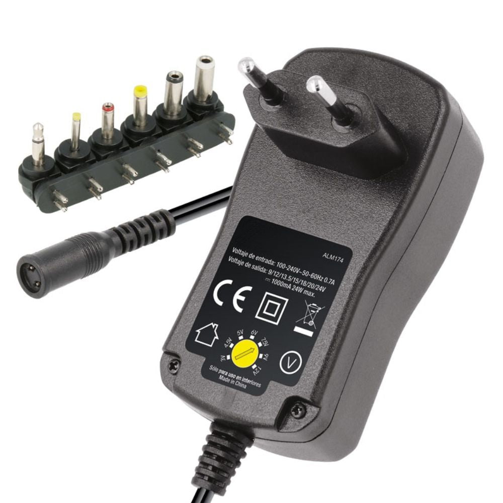 Alimentador Compacto Universal 9-24V 1A 24W - Tauu.pt