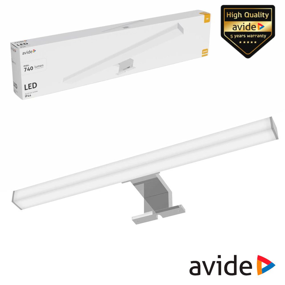 Candeeiro Led 7W 740Lm 500Mm 4000K Ip44 Cromado Avide - Tauu.pt