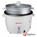 Panela Elétrica P/ Arroz 1.8L 700W Branco Alpina - Tauu.pt