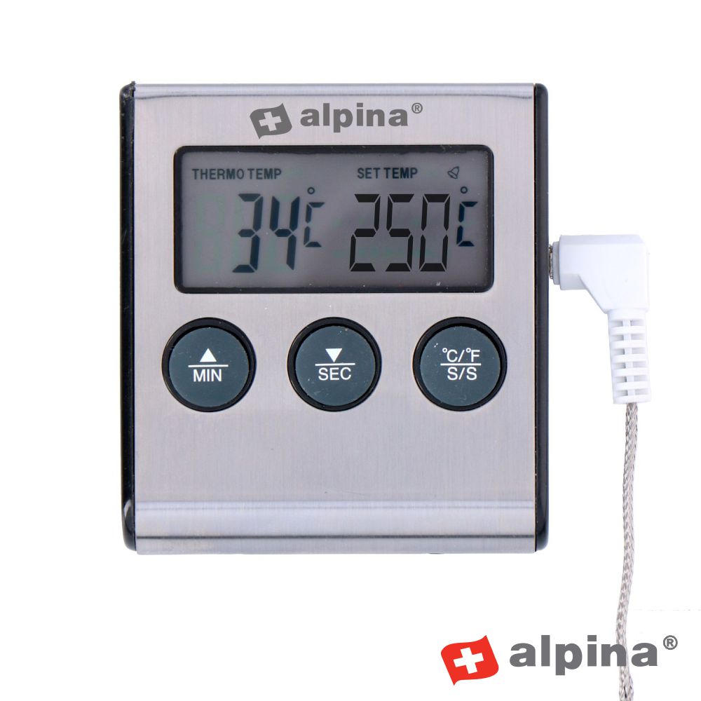 Termómetro Digital Alimentar C/ Temporizador Alpina - Tauu,pt