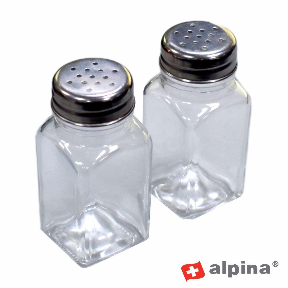 Conjunto 2 Frascos P/ Especiarias 4X4X9Cm Alpina - Tauu,pt