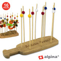 Tábua C/ Palitos Bambu P/ Espetos De Festa 16 Peças Alpina - Tauu,pt