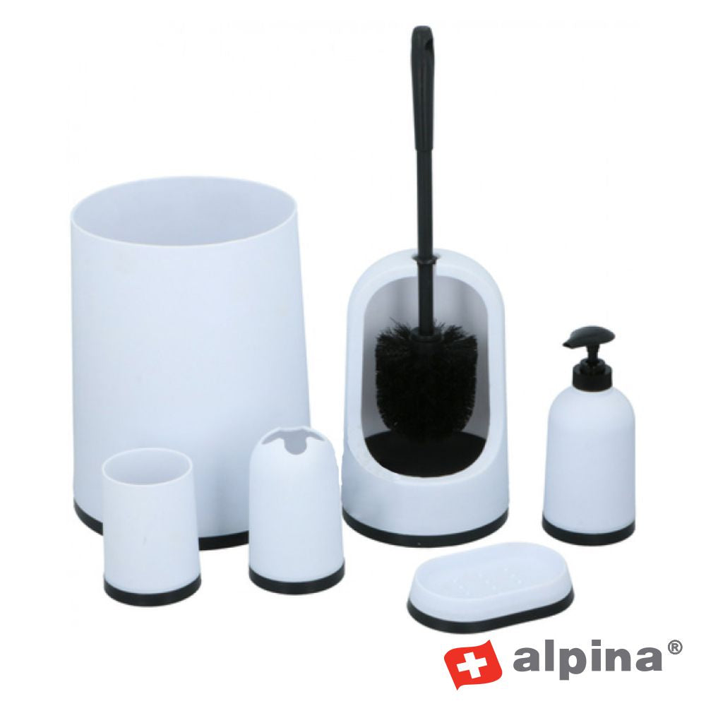 Conjunto Acessórios Casa De Banho Pp 6 Peças Alpina - Tauu,pt