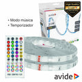 Kit 2 Fitas 150 Leds 5050 Rgb 12V 22W/M 5M Ip65 Avide - Tauu.pt