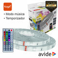 Kit 2 Fitas Led Rgb 12V 2X5M Ip65 Wifi+Ir Tuya Avide - Tauu,pt