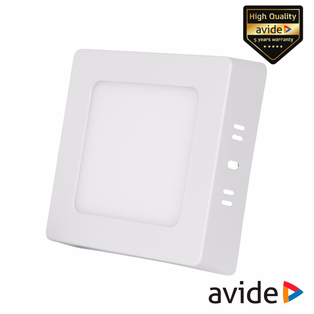 Painel Leds Quadrado Cct Superfície 6W 131Mm 420Lm Avide - Tauu,pt