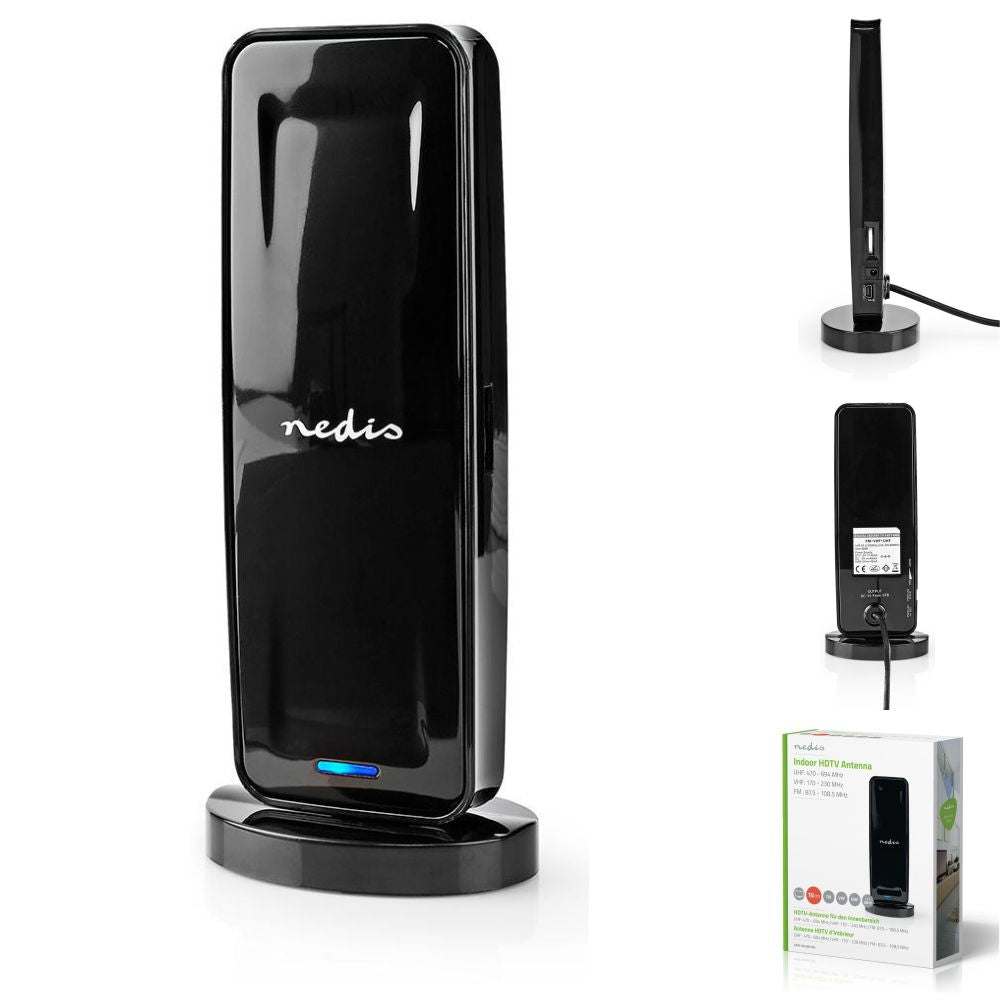 Antena Interior Hdtv 0-15 Km 26 Db Fm/Uhf/ Nedis - Tauu,pt