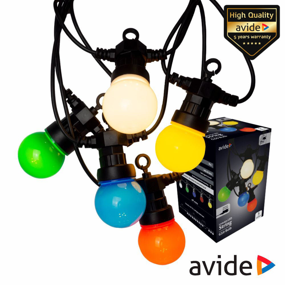 Corrente De Iluminação C/ Lâmpadas Rgb 5M Avide - Tauu,pt