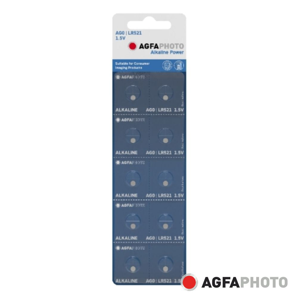 Pilha Botão Alcalina Ag0 1.5V 10X Blister Agfaphoto - Tauu.pt