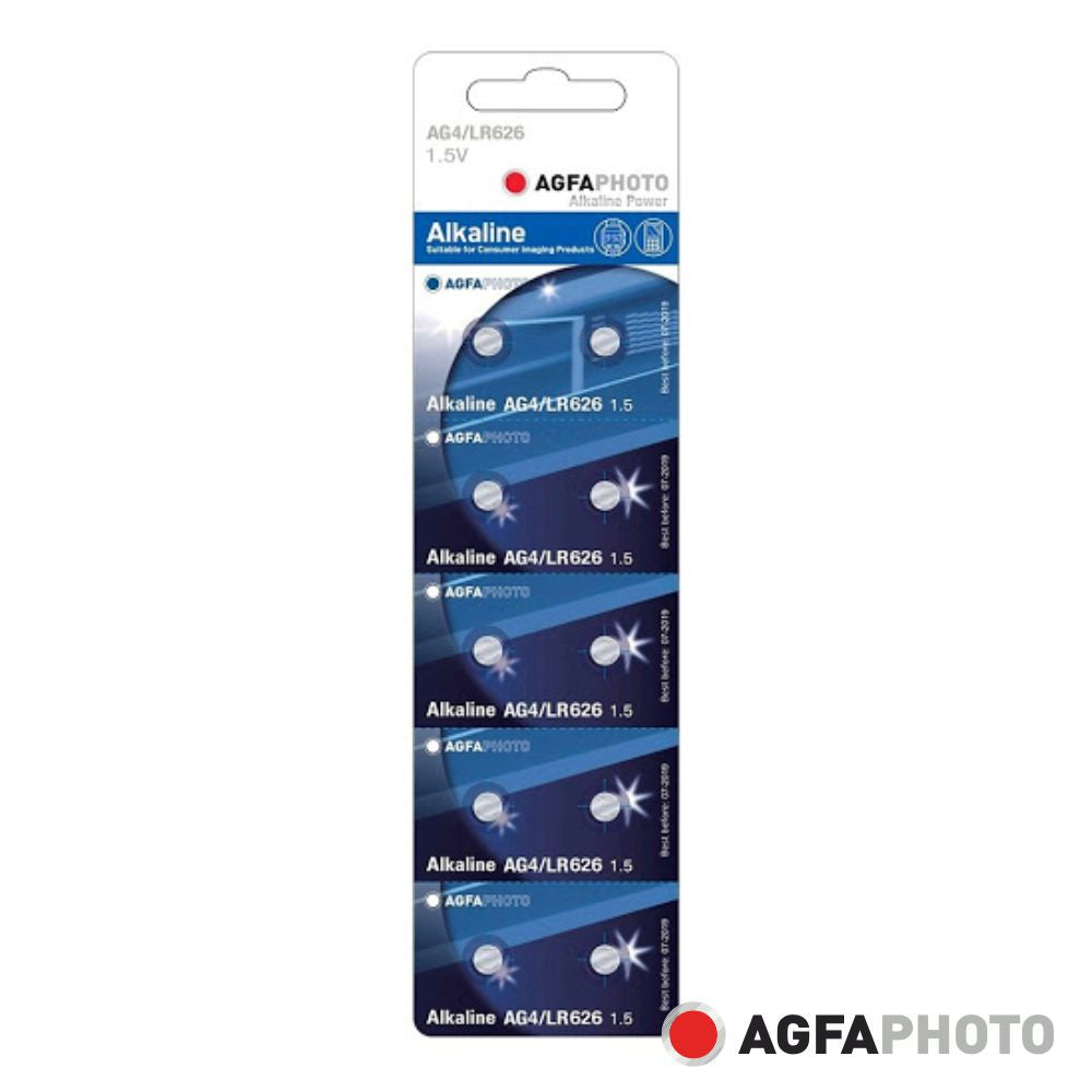 Pilha Botão Alcalina Ag4 1,5V 10X Blister Agfaphoto - Tauu,pt