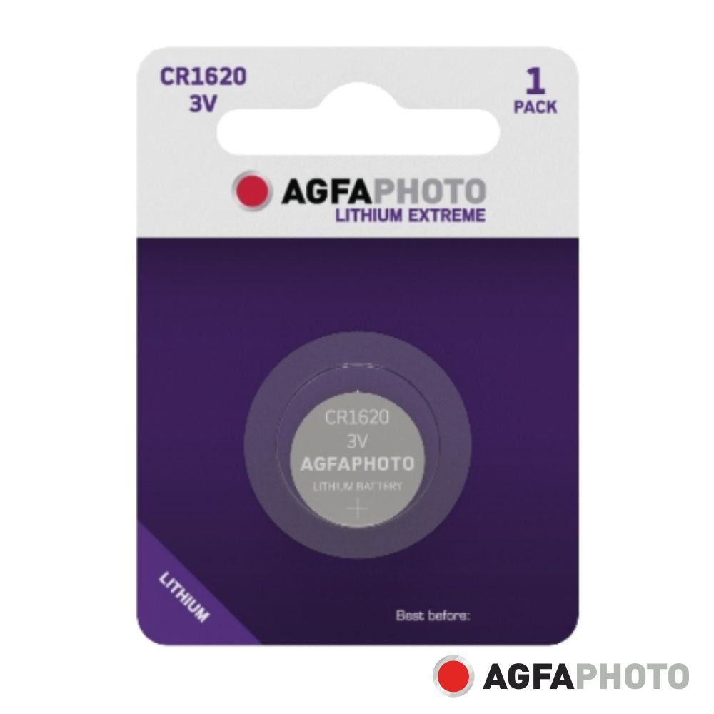 Pilha Lithium Botão Cr1620 3V 1X Blister Agfaphoto - Tauu.pt