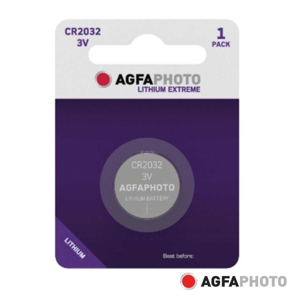 Pilha Lithium Botão Cr2032 3V 1X Blister Agfaphoto - Tauu,pt