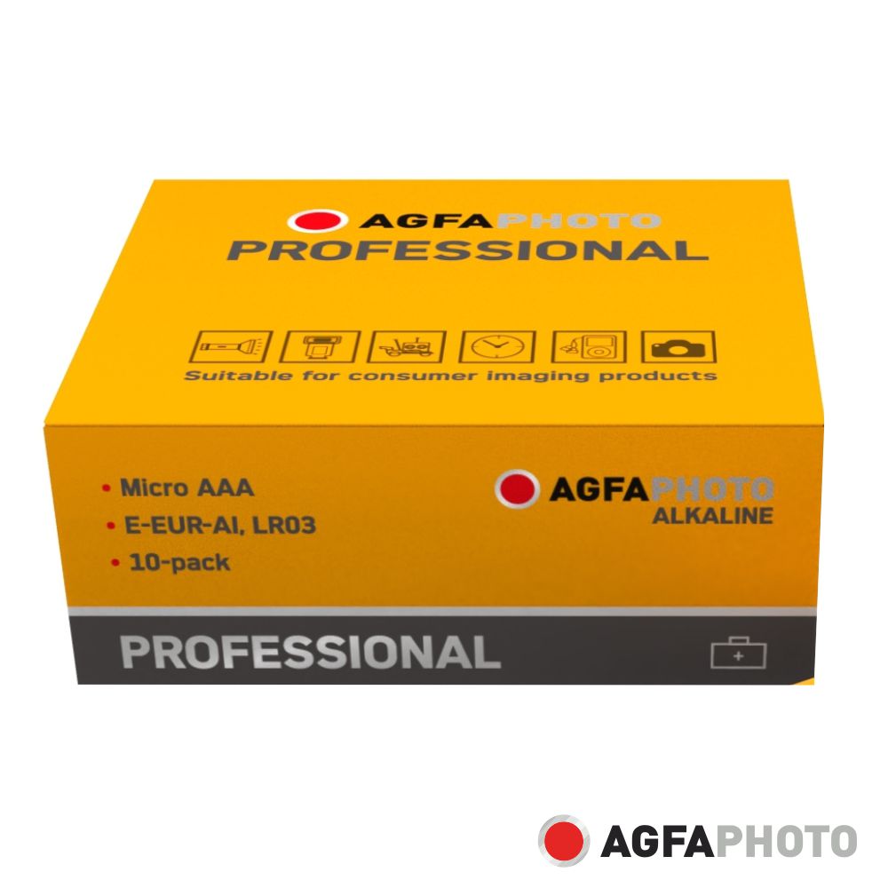 Pilha Alcalina Aaa 1,5V 10X Industrial Agfaphoto - Tauu,pt