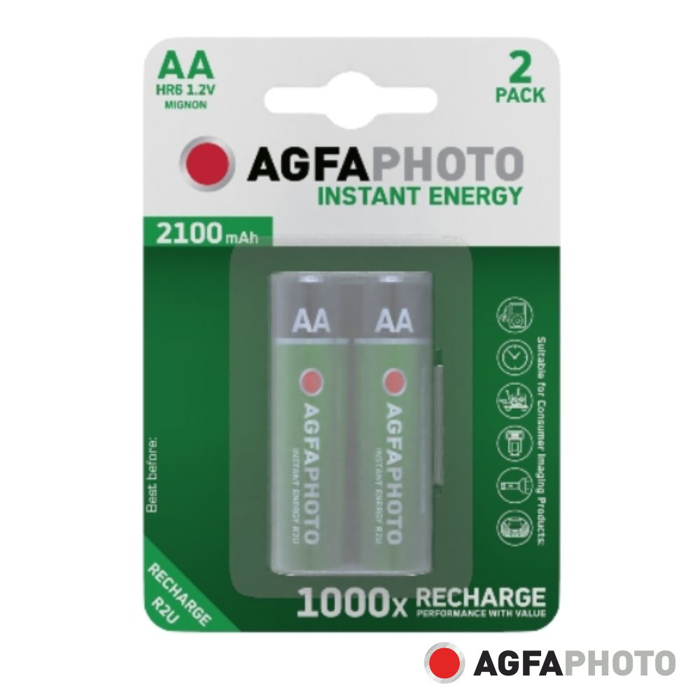 Pilha Recarregável Aa 1,2V 2100Mah 2X Blister Agfaphoto - Tauu,pt
