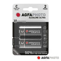 Pilha Alcalina Lr14/C 1.5V 2X Blister Ultra Agfaphoto - Tauu.pt
