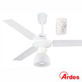 Ventoinha De Teto 65W 120Cm C/ Controlador E Luz Ardes - Tauu.pt
