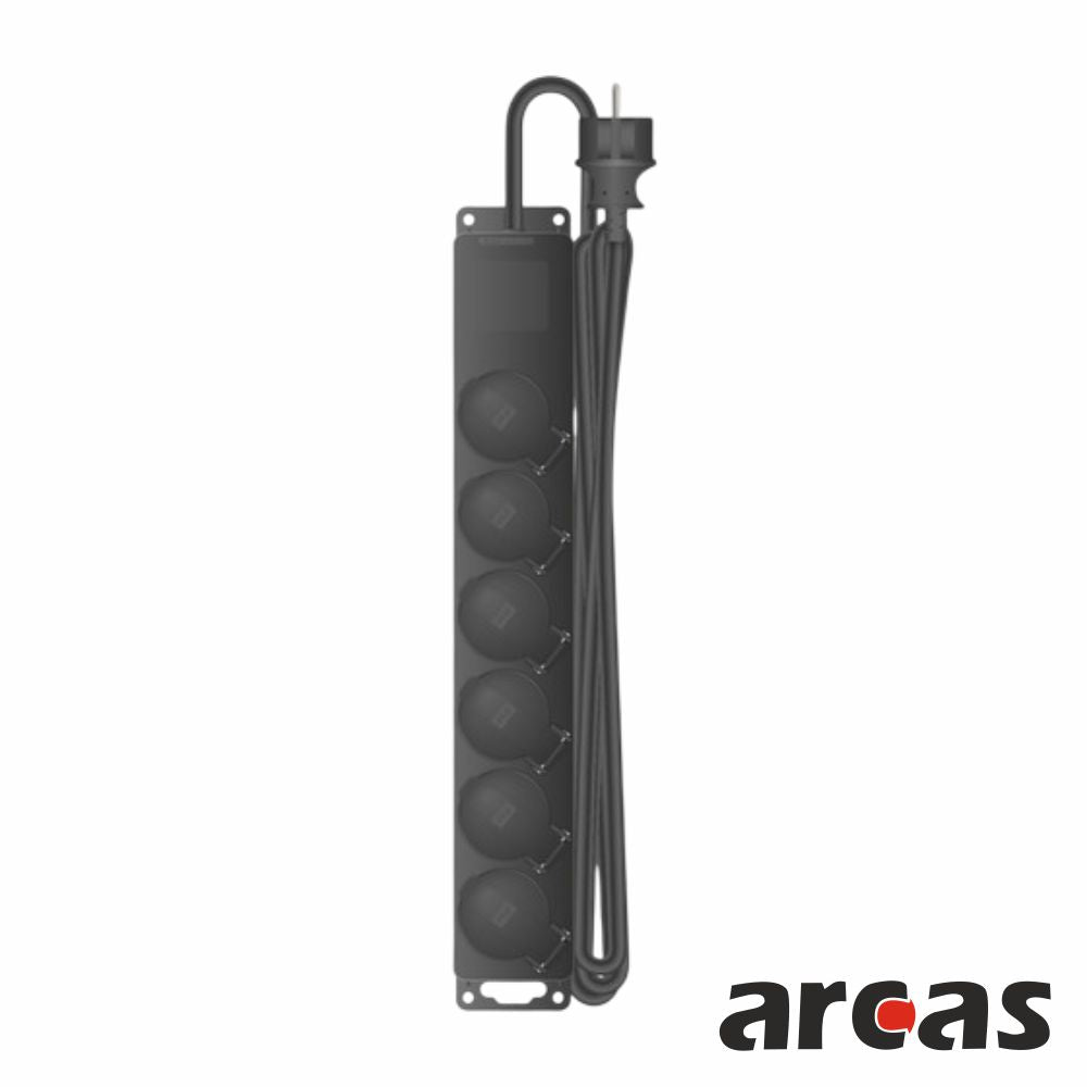 Extensão Elétrica 6X Schuko Ip44 2M Arcas - Tauu.pt